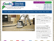 Tablet Screenshot of chemdrycarpettech.com